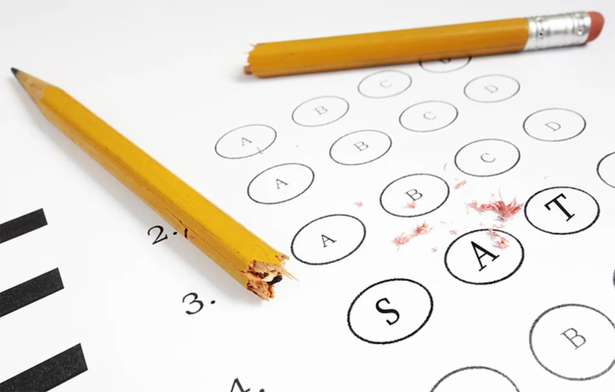 broken pencil filling out test