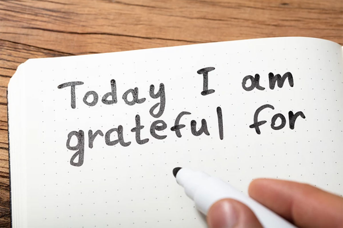 today I am grateful for handwritten note